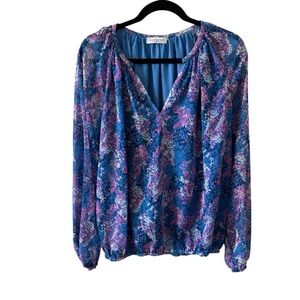 Ramy Brook Flowy Top Blouse Size Large Resortwear